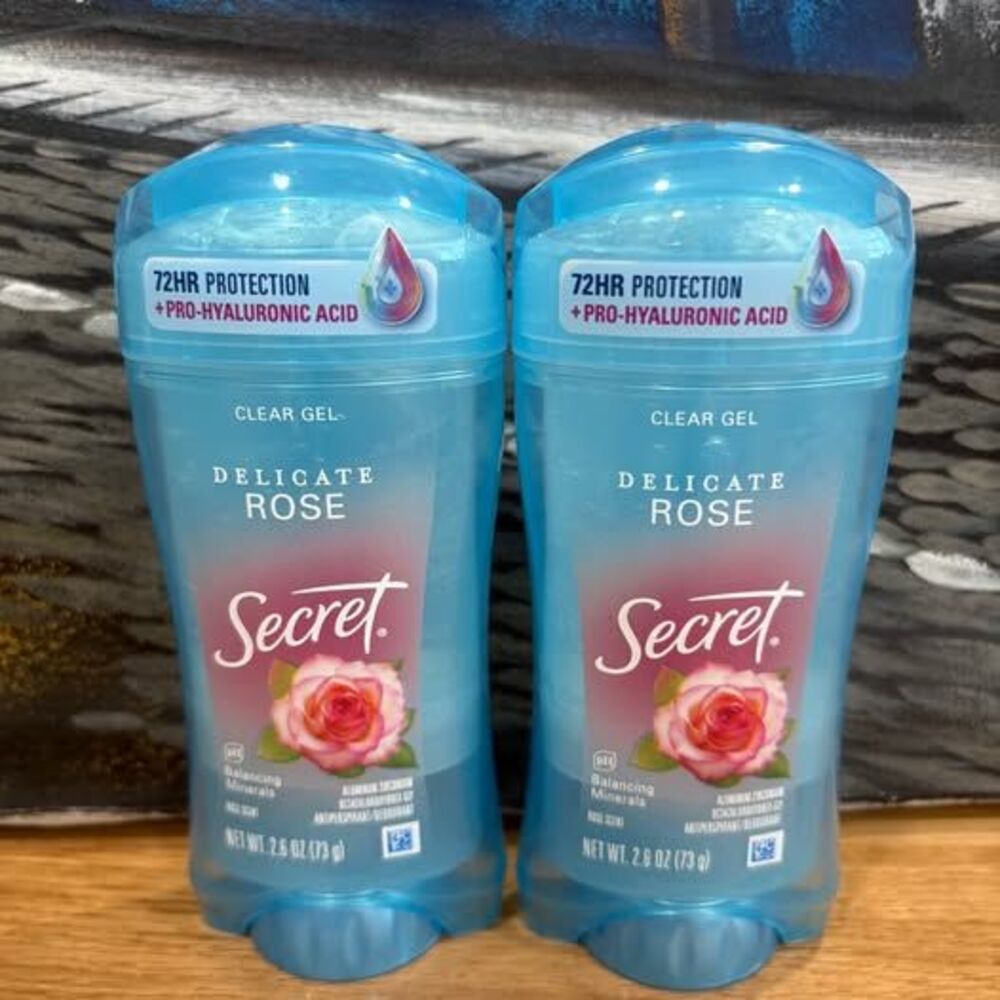Secret Delicate Rose Clear Gel Antiperspirant Deodorant 72-Hour Protection